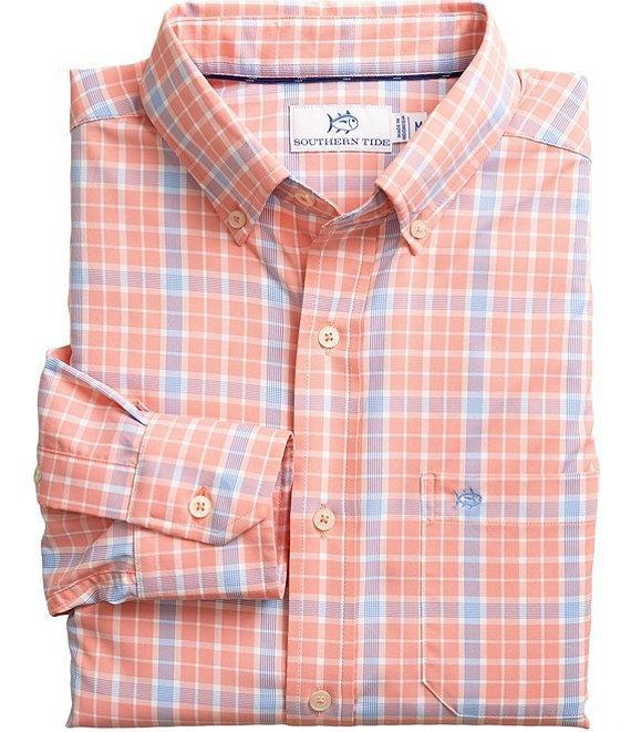 Southern Tide Beckenham Plaid Long Woven Dress Shirt Product Image