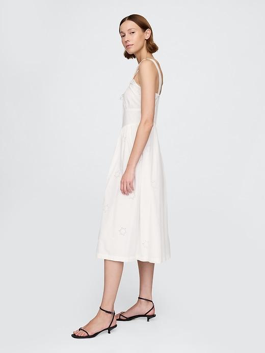 Eyelet Scoop Neck Dress Product Image