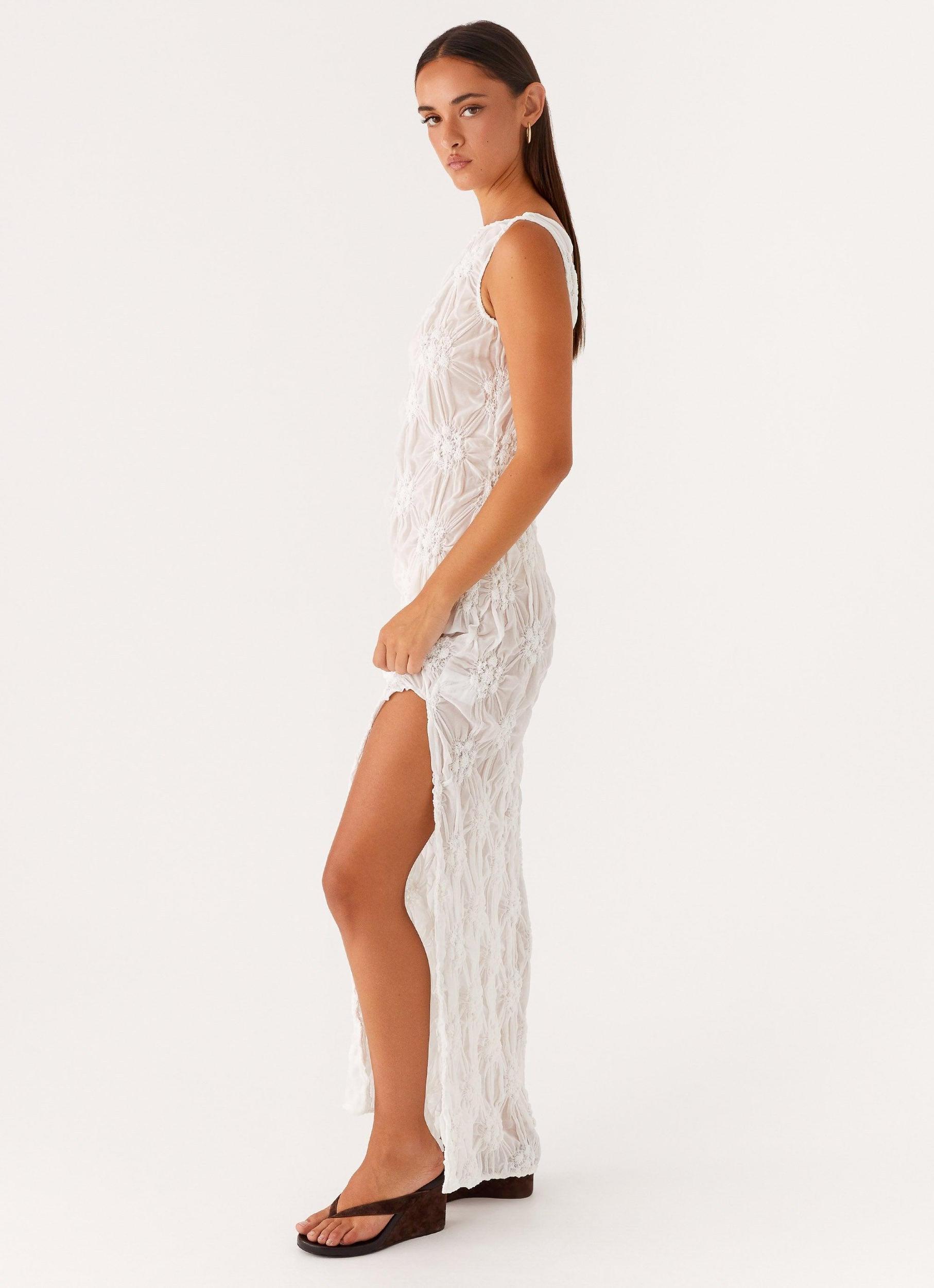 Briar Backless Maxi Dress - Ivory Product Image