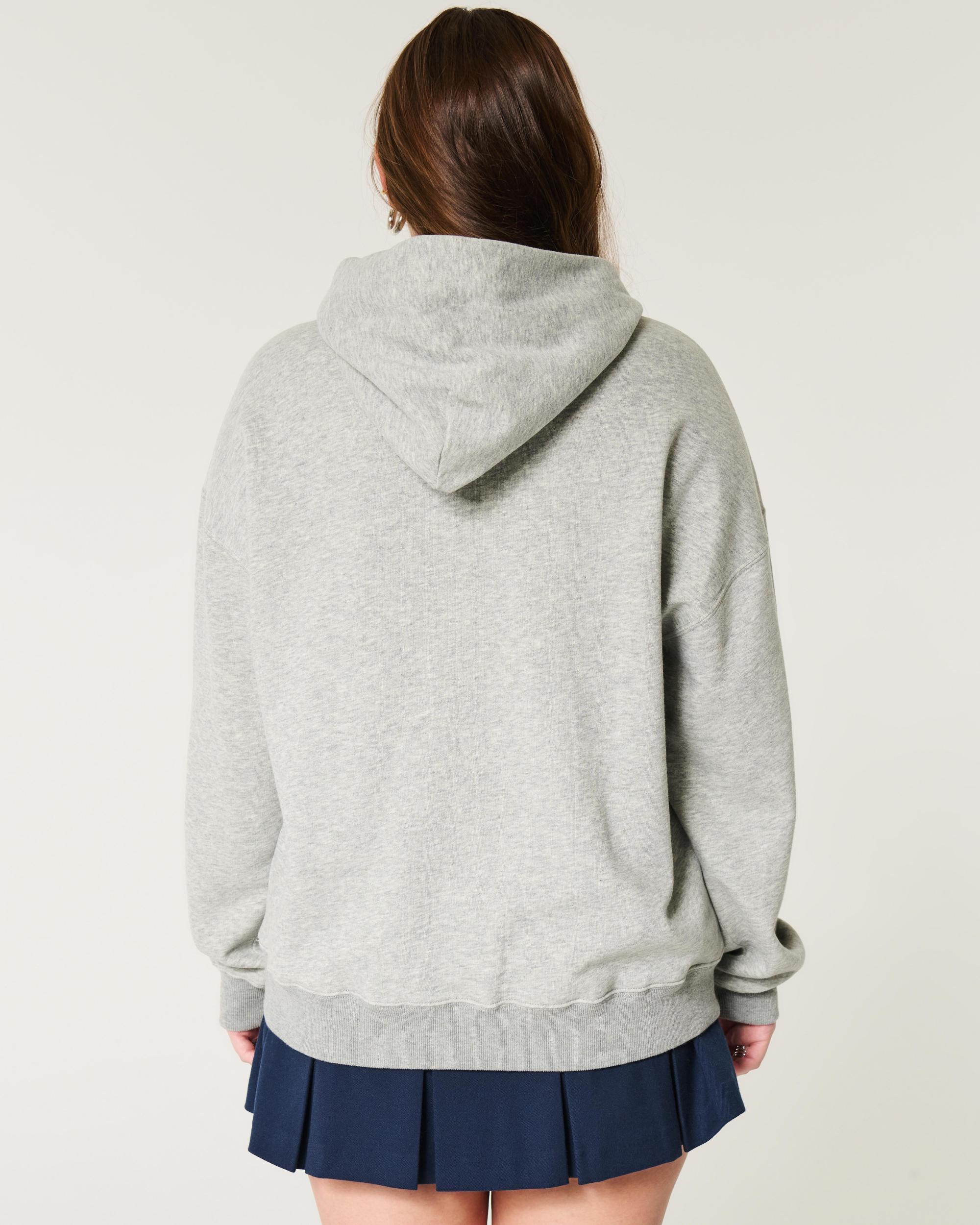 Oversized Football Graphic Hoodie Product Image