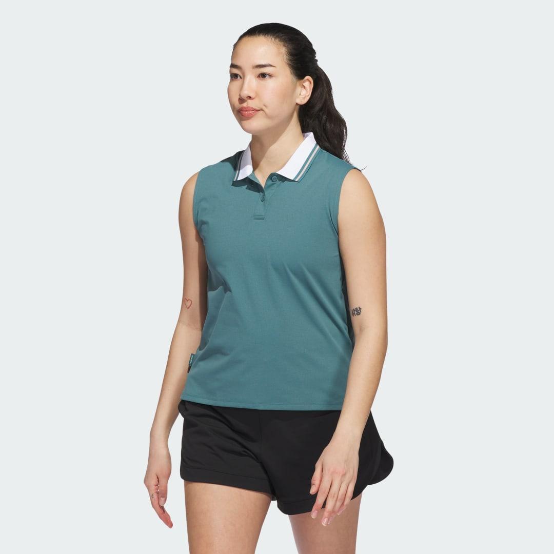 adidas Beyond Twistknit Polo Shirt Preloved Teal M Womens Product Image