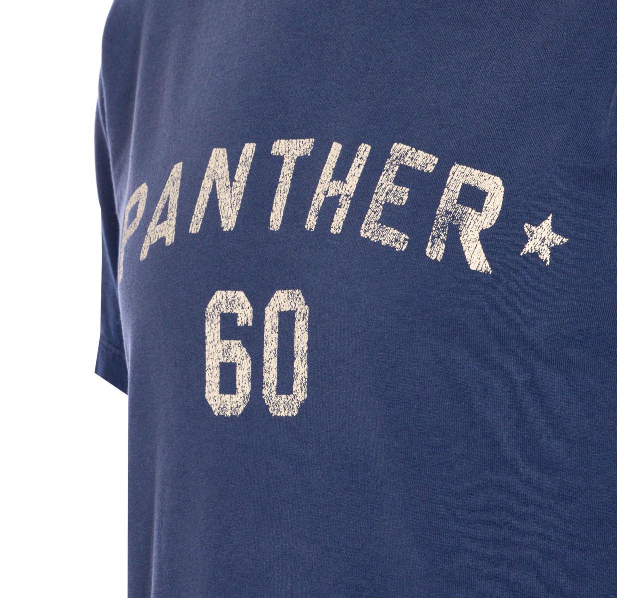 VALENTINO Garavani Navy Cotton T-shirt In Blue Product Image