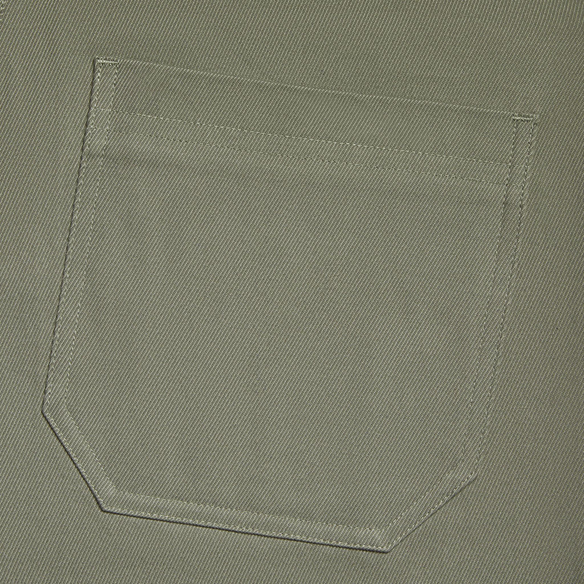COTTON TWILL HIGH RISE STRAIGHT TAPERED LEG TROUSER Product Image