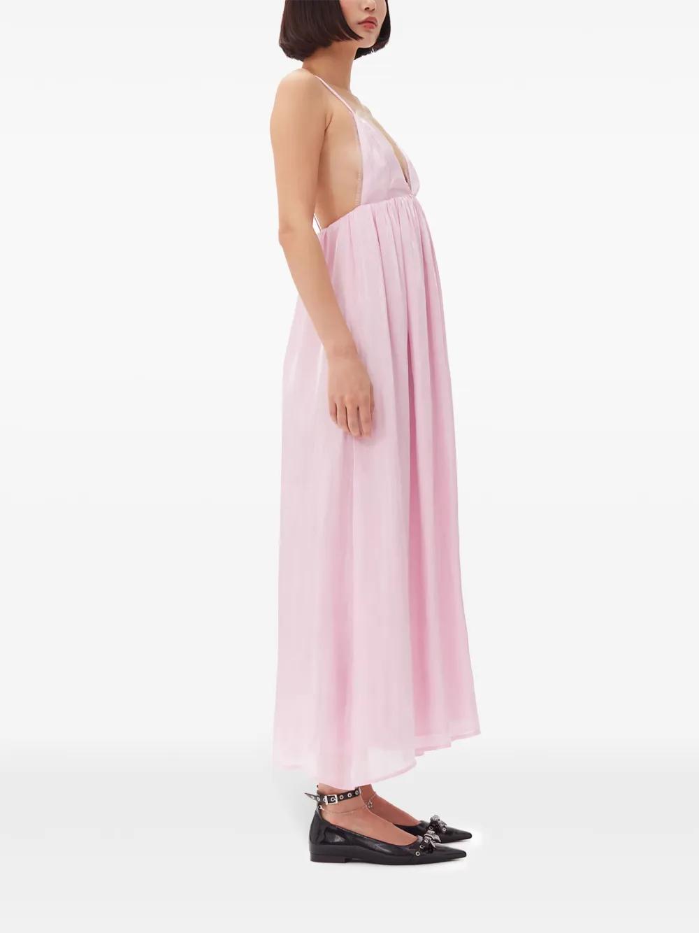 metallic-effect maxi dress Product Image