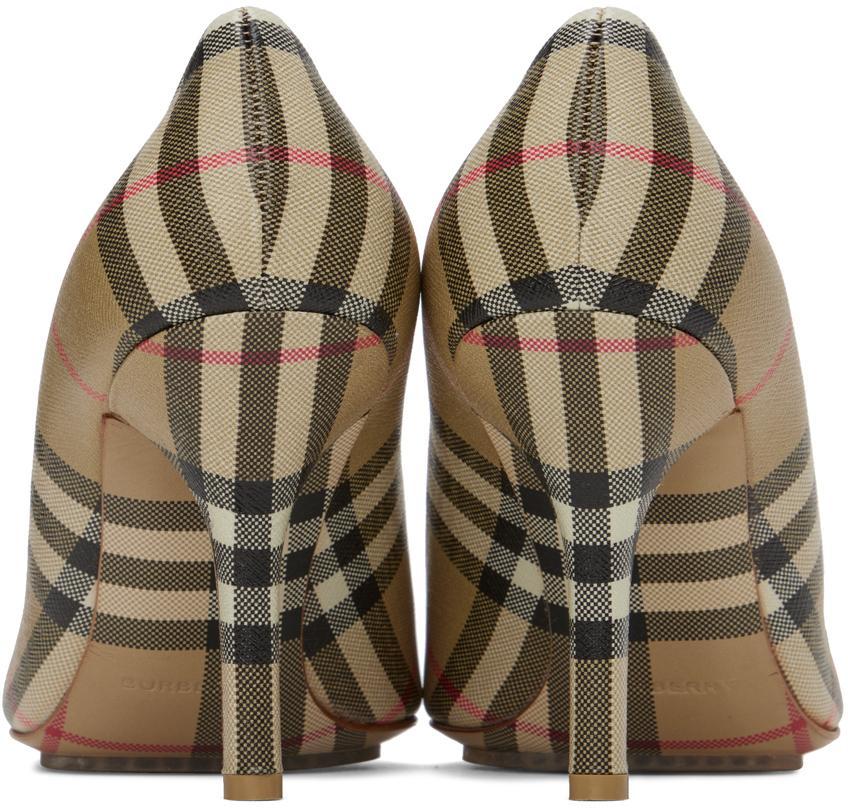 BURBERRY Aubri Pumps In Archive Beige Chk Product Image
