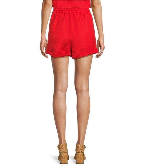Antonio Melani Luz Linen Blend Mid Rise Coordinating Shorts Product Image
