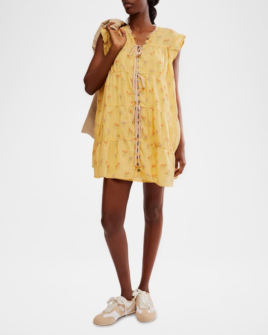 Sundown Layered Ruffled Mini Dress Product Image