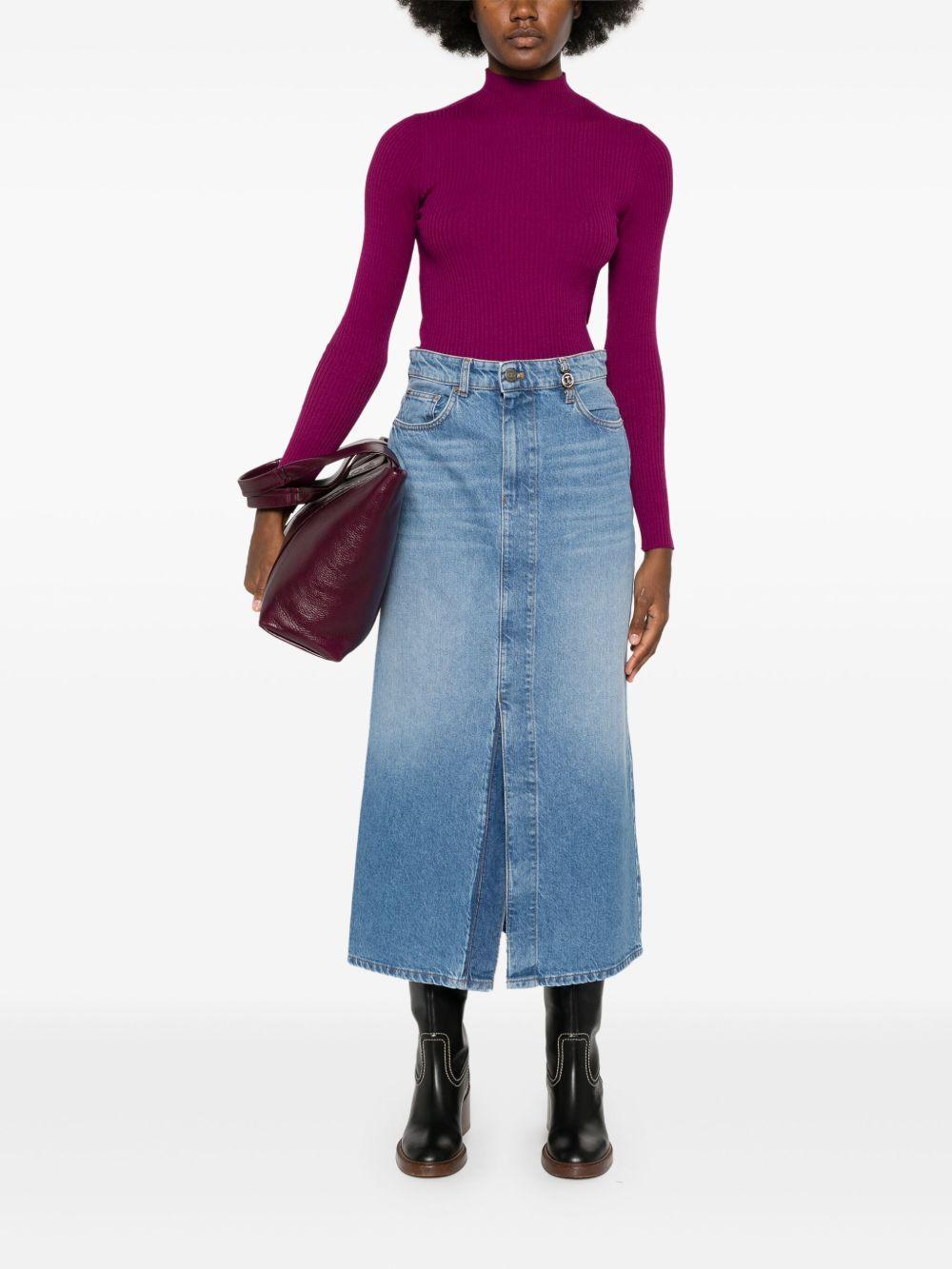 denim midi skirt Product Image