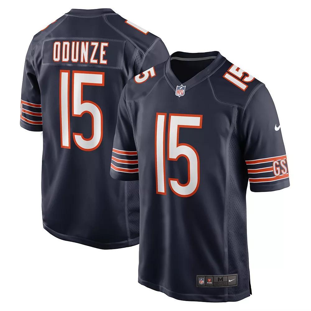 Men's Nike Rome Odunze Navy Chicago Bears 2024 NFL Draft First Round Pick Player Game Jersey, Size: Medium, Blue Product Image
