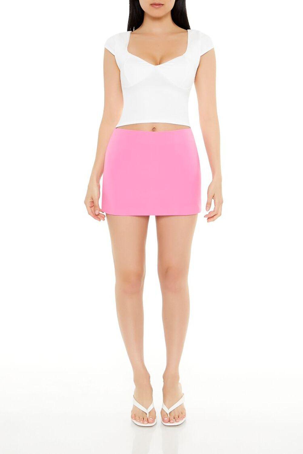 Sweetheart Cap-Sleeve Crop Top | Forever 21 Product Image