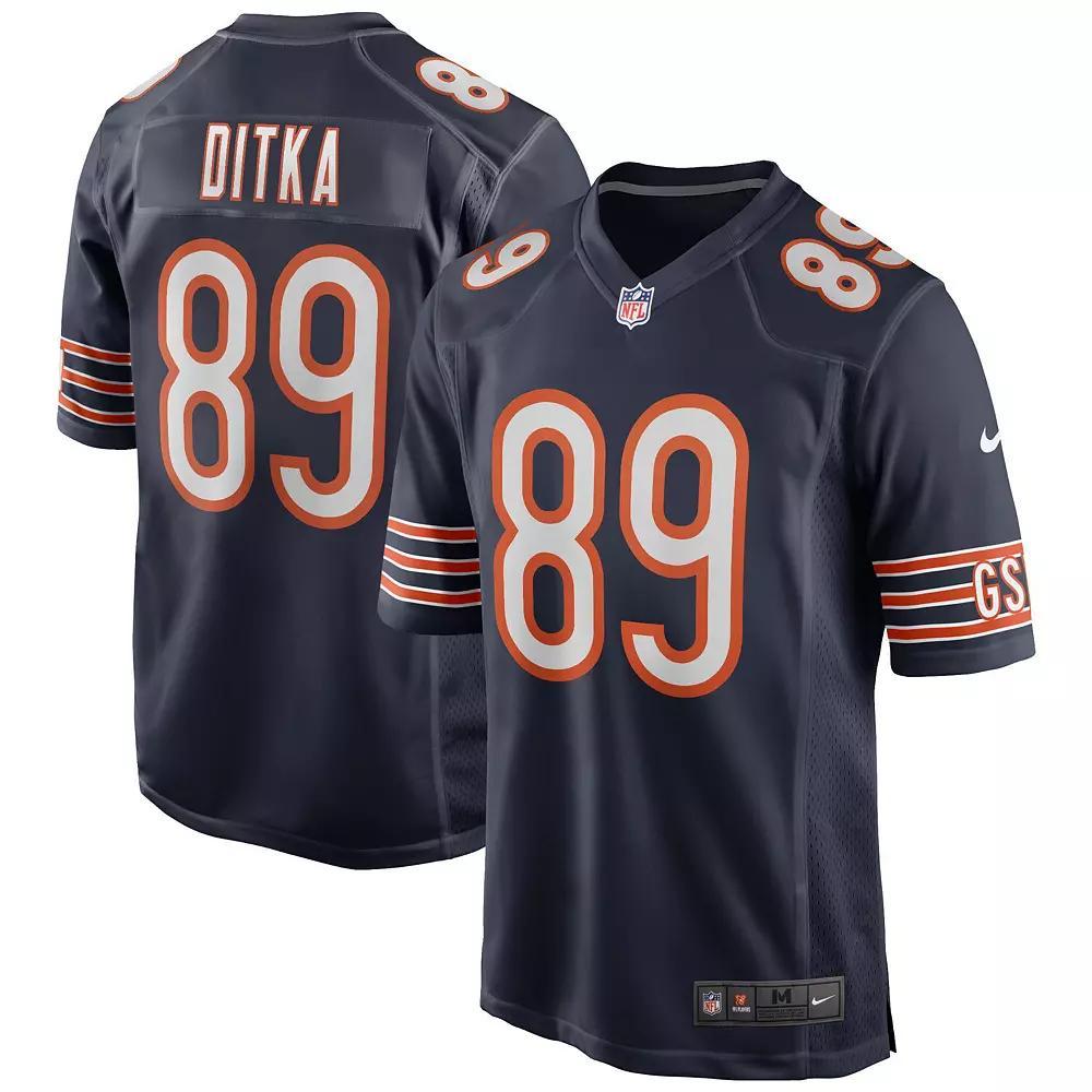 Men's Nike Mike Ditka Navy Chicago Bears Game Retired Player Jersey, Size: Large, Blue Product Image