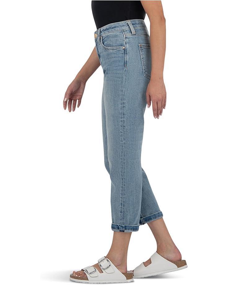 Petite Kelsey High-Rise Fab AB Ankle Flare in Royal Product Image