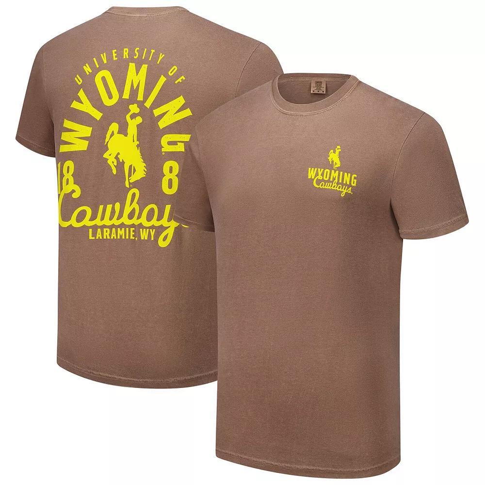 Men's Brown Wyoming Cowboys Comfort Colors Mascot Overlay T-Shirt, Size: Small, Wyo Brown Product Image
