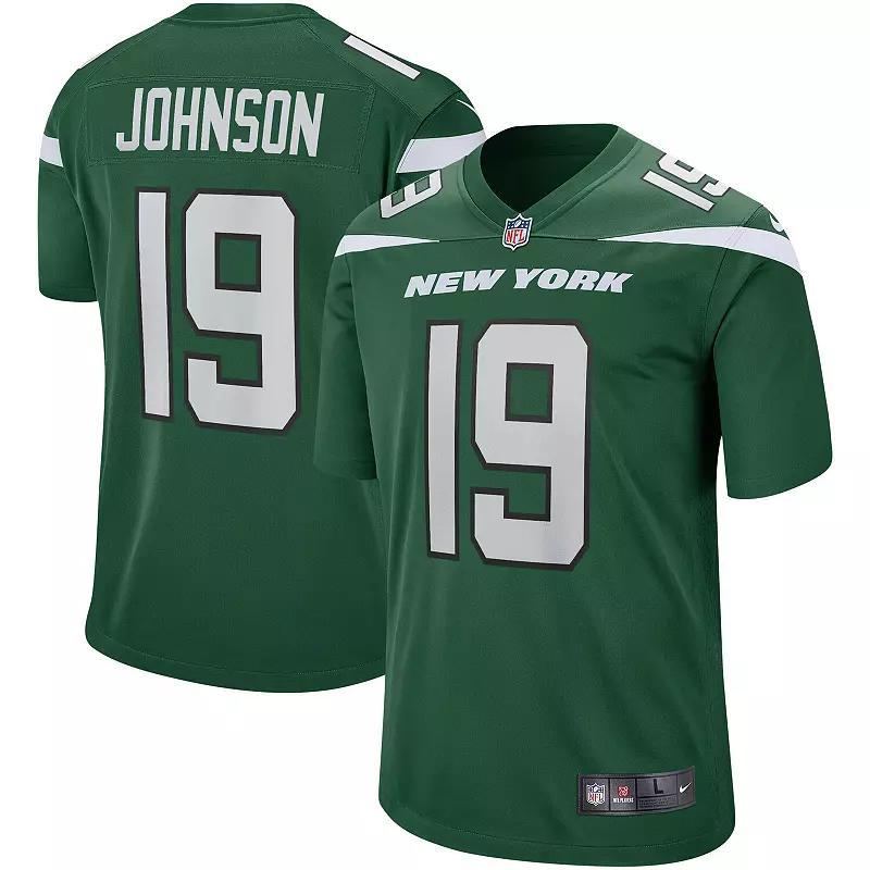 Men's Nike Keyshawn Johnson Gotham Green New York Jets Game Retired Player Jersey, Size: 3XL Product Image