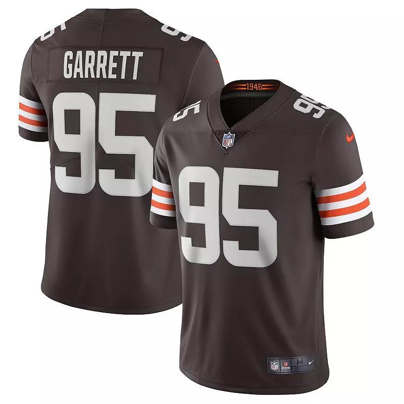 Men's Nike Myles Garrett Brown Cleveland Browns Vapor Limited Jersey, Size: Large Product Image