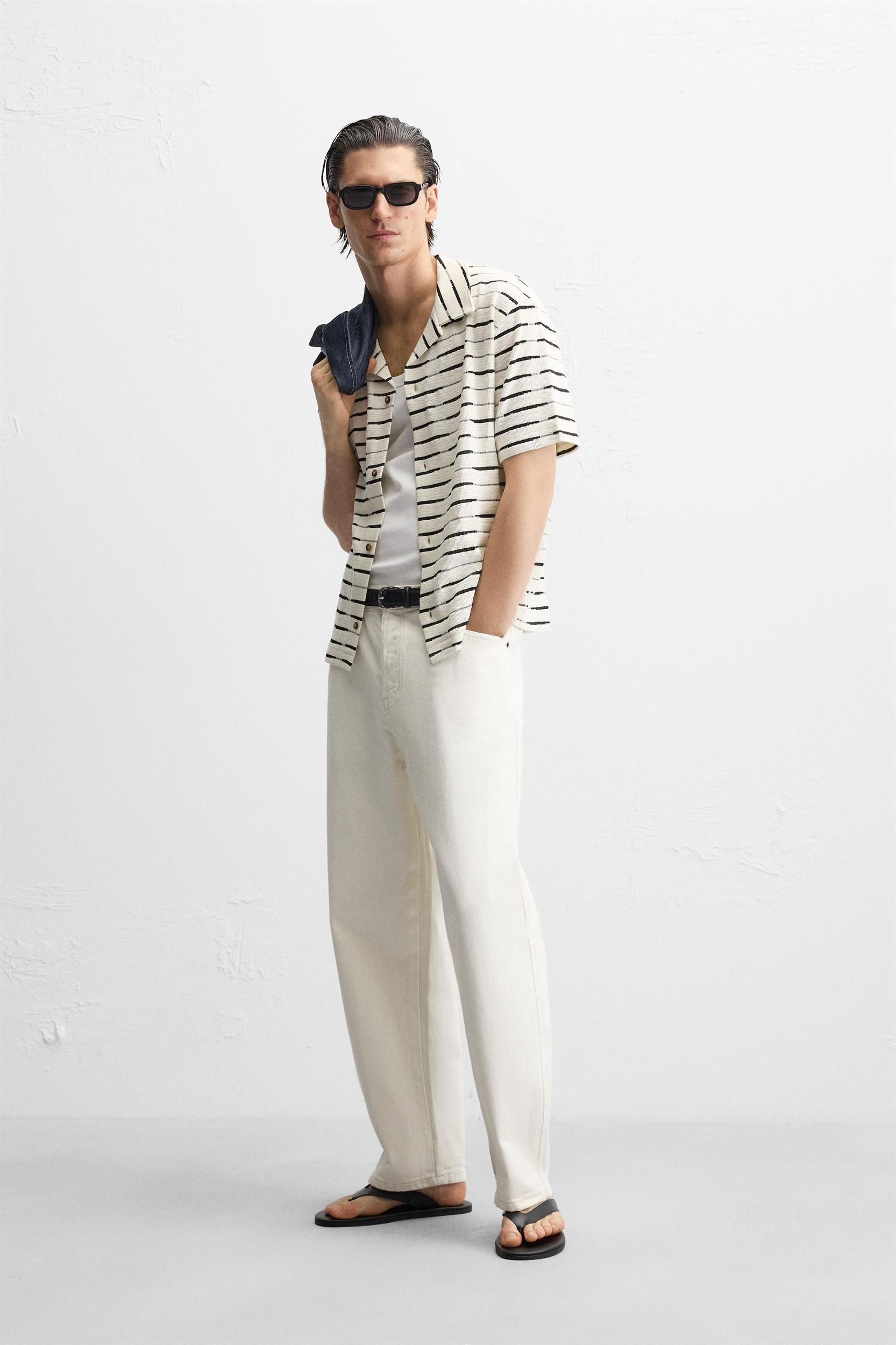 STRIPED JACQUARD SHIRT Product Image