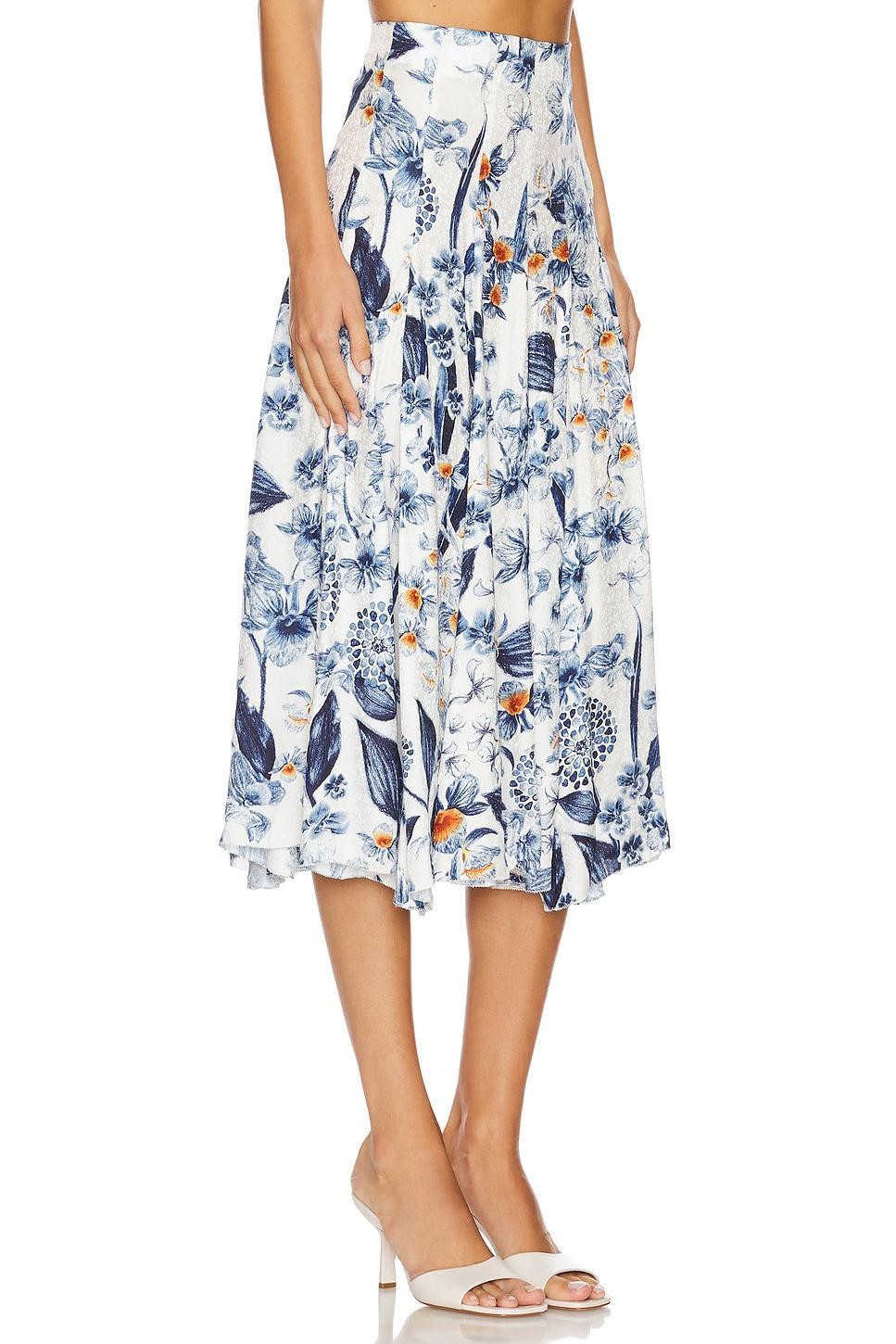 Mimosa Midi Skirt Agua by Agua Bendita Product Image