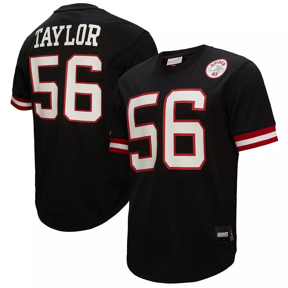 Men's Mitchell & Ness Lawrence Taylor Black New York Giants Big & Tall Mesh Player Name & Number Top, Size: 4XLT Product Image