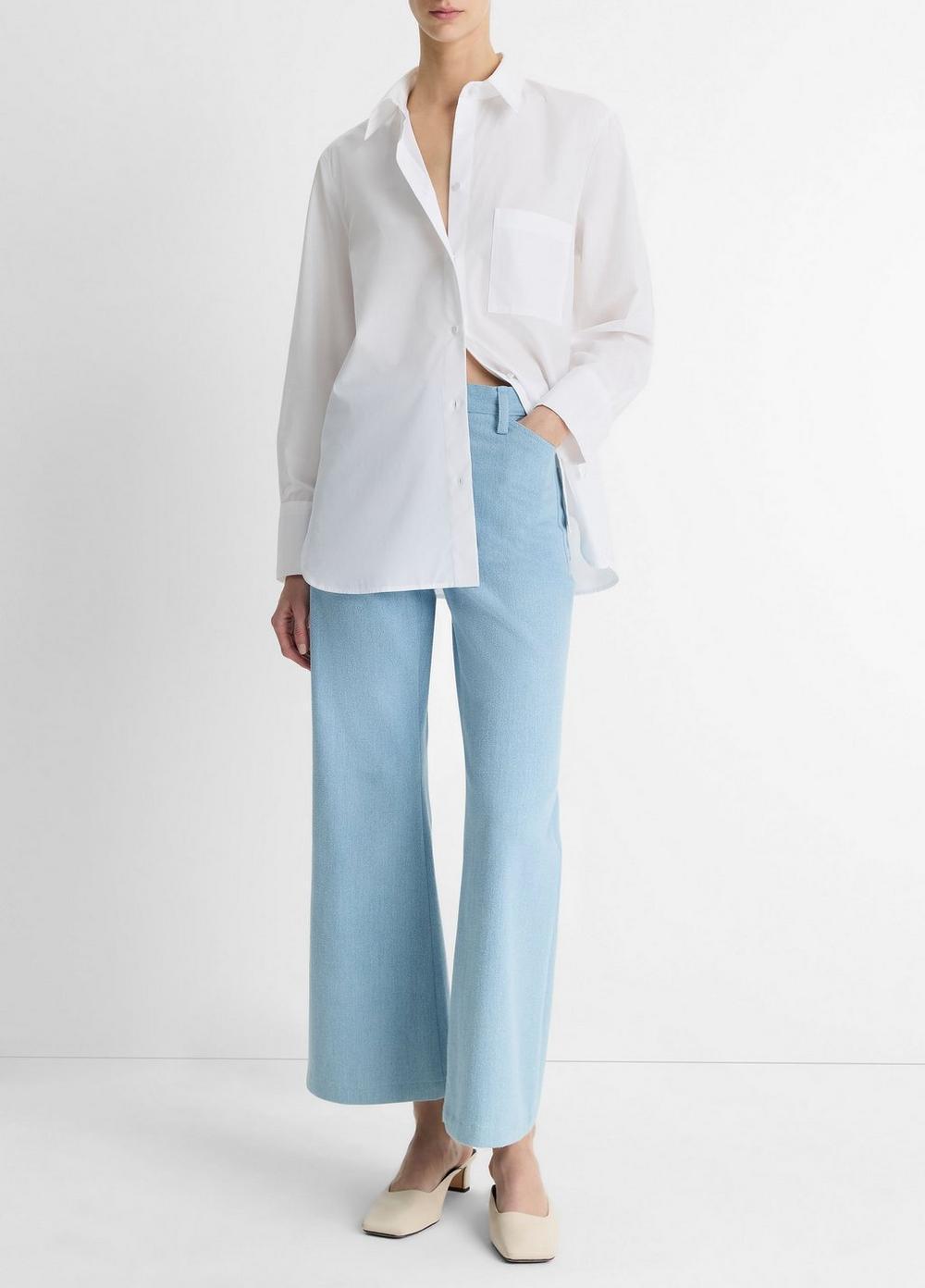 Womens Relaxed Straight Cotton Shirt Product Image