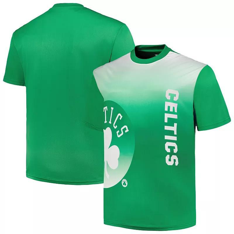Mens Kelly Boston Celtics Big & Tall Sublimated T-Shirt Product Image