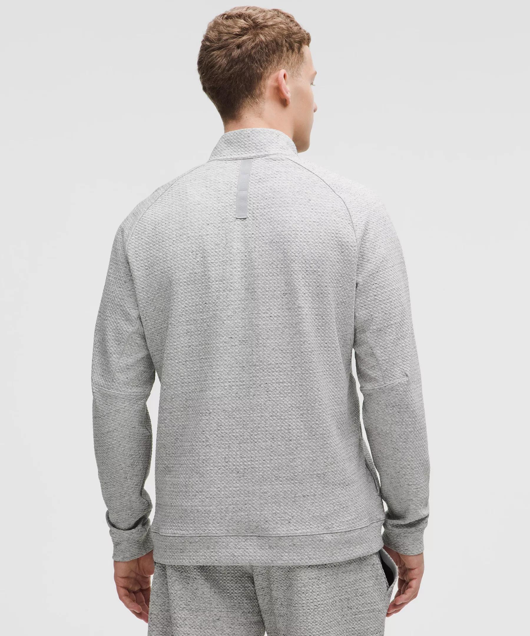 Textured Double-Knit Cotton Half Zip Product Image