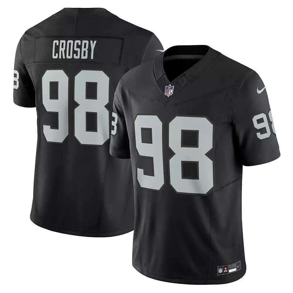 Mens Nike Maxx Crosby Black Las Vegas Raiders Vapor F.U.S.E. Limited Jersey Product Image