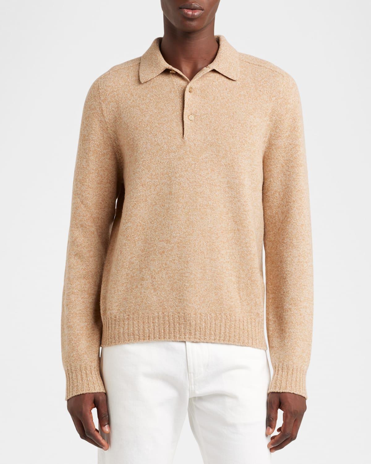 Mens Mastallone Wool Polo Sweater Product Image