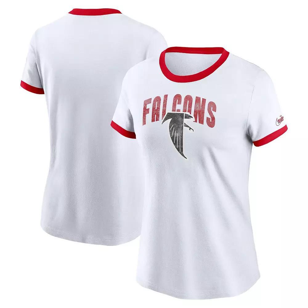 Womens Nike Atlanta Falcons Rewind Ringer Tri-Blend T-Shirt Product Image
