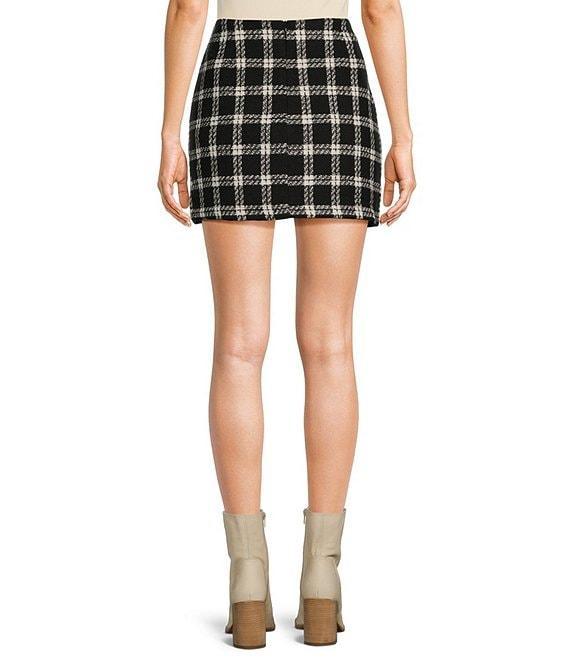 Double Zero Plaid Mini Skirt Product Image