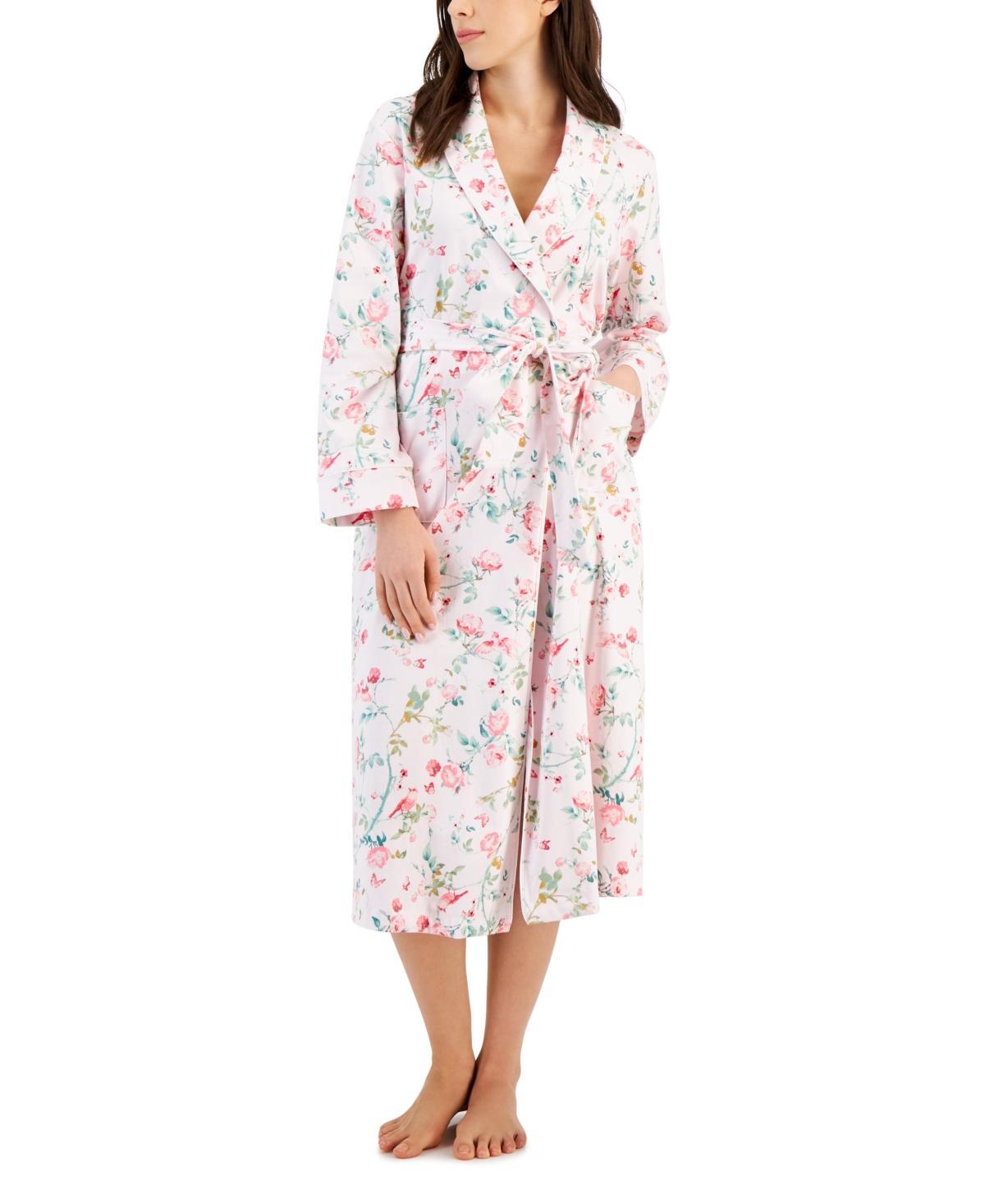 Charter Club Womens Cotton Floral Belted Robe, Created for Macys Product Image