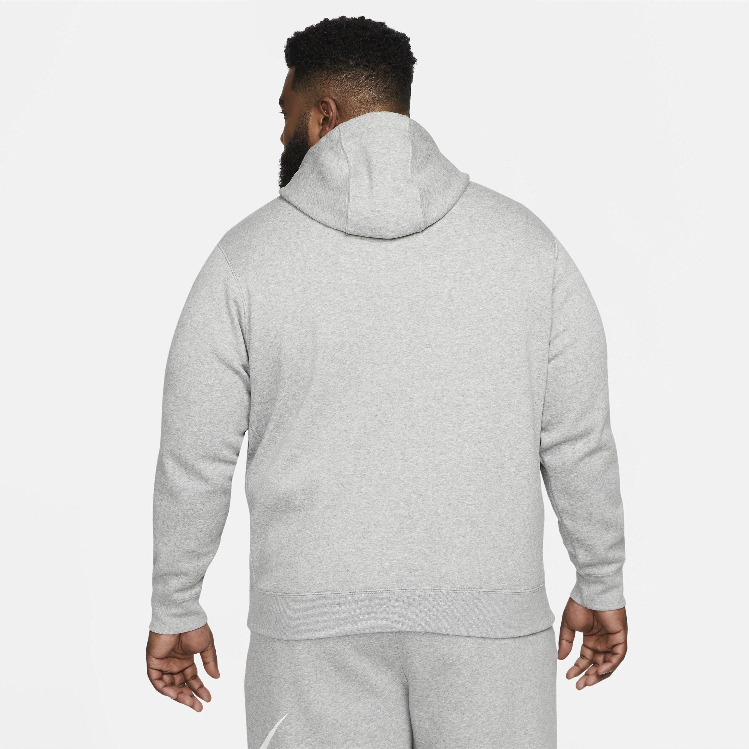Mens Nike Sportswear Club Fleece Pullover Hoodie Dark Gray Grey Product Image