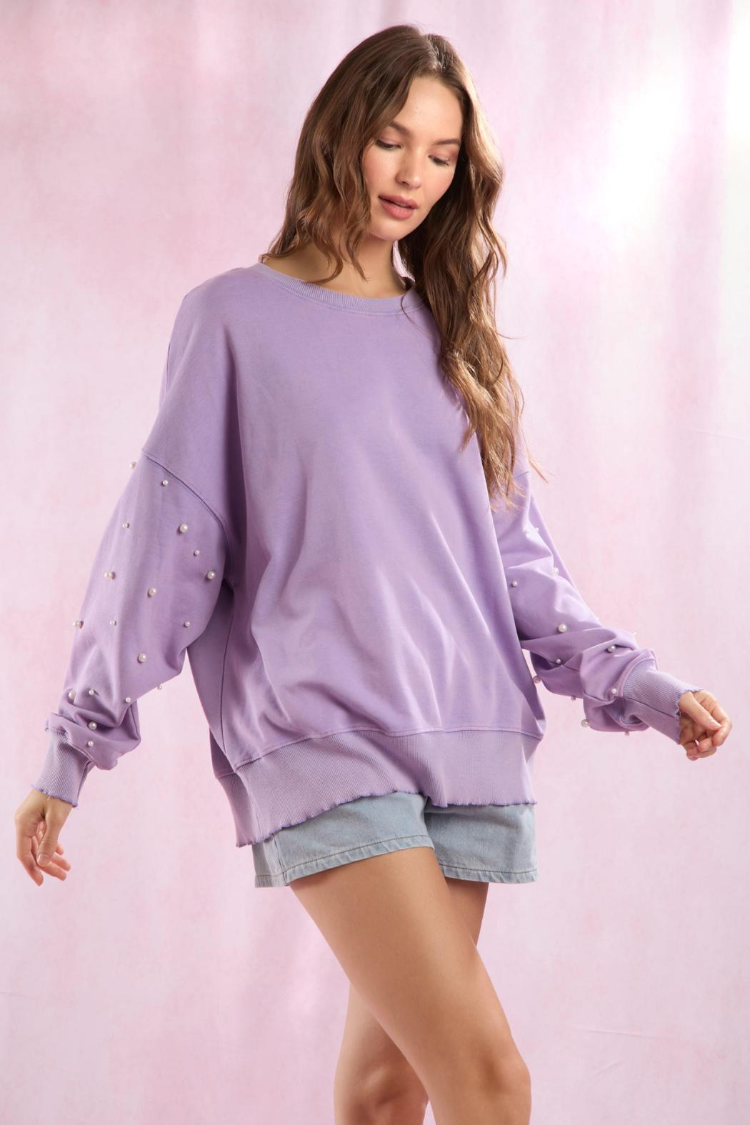 Pearl Slv Sweatshirt Product Image