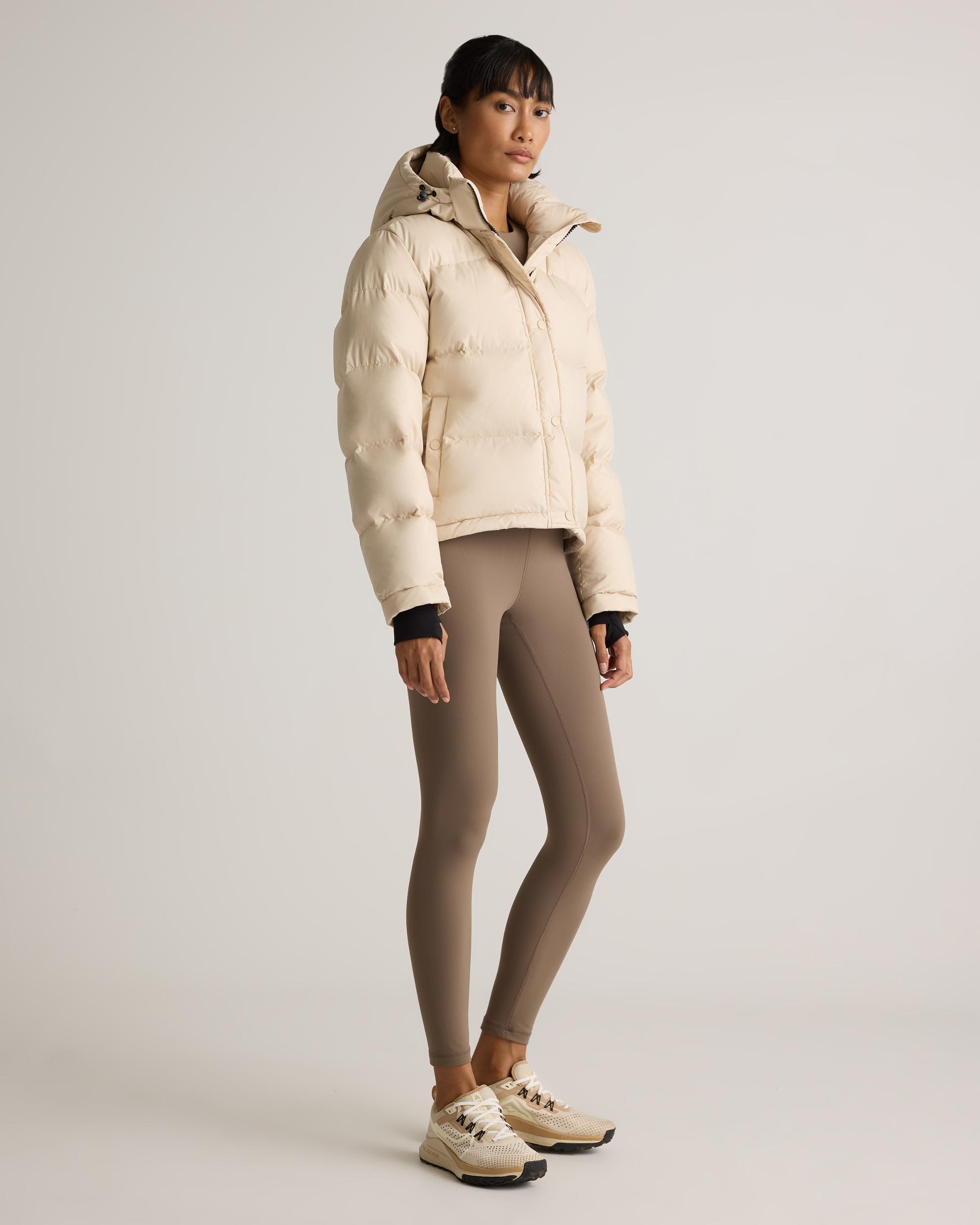 Quince | Women's Responsible Down Cropped Puffer Jacket Size XL, Recycled Polyester Product Image