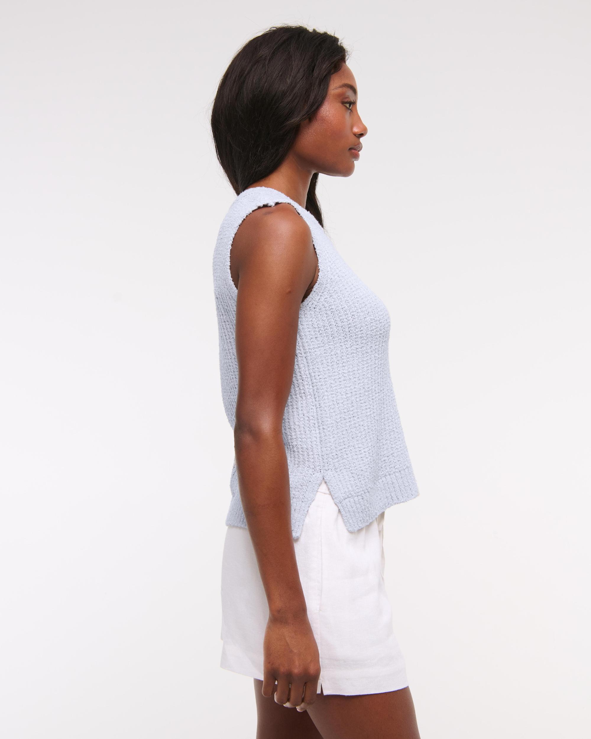 Textural Crew Sweater Shell Tank Product Image