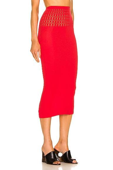 ALAÏA Tube Skirt In Ecarlate Product Image
