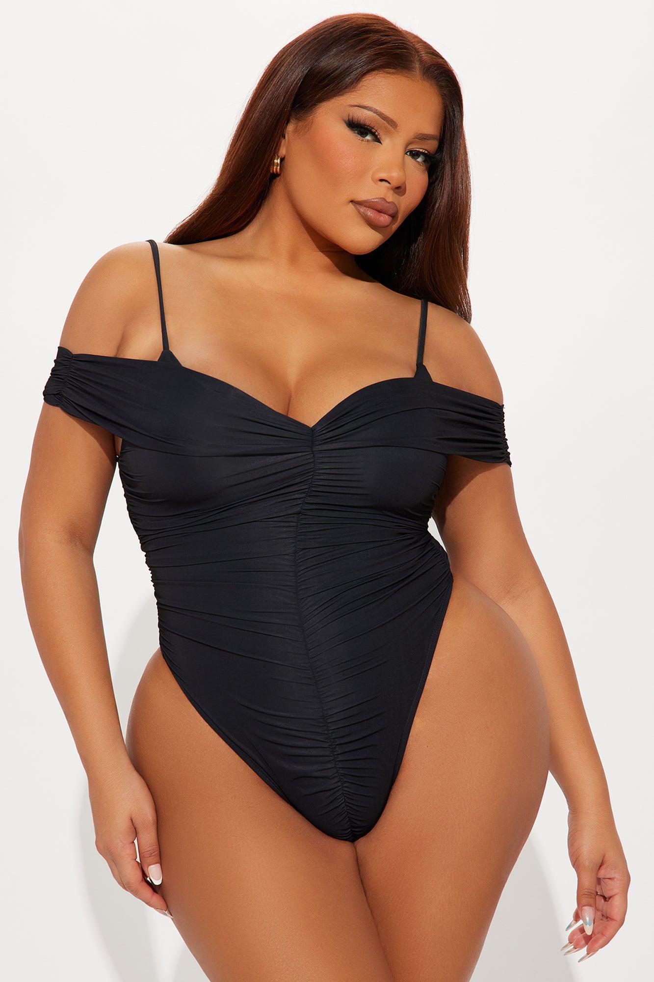 Sedona Off Shoulder Bodysuit - Black Product Image