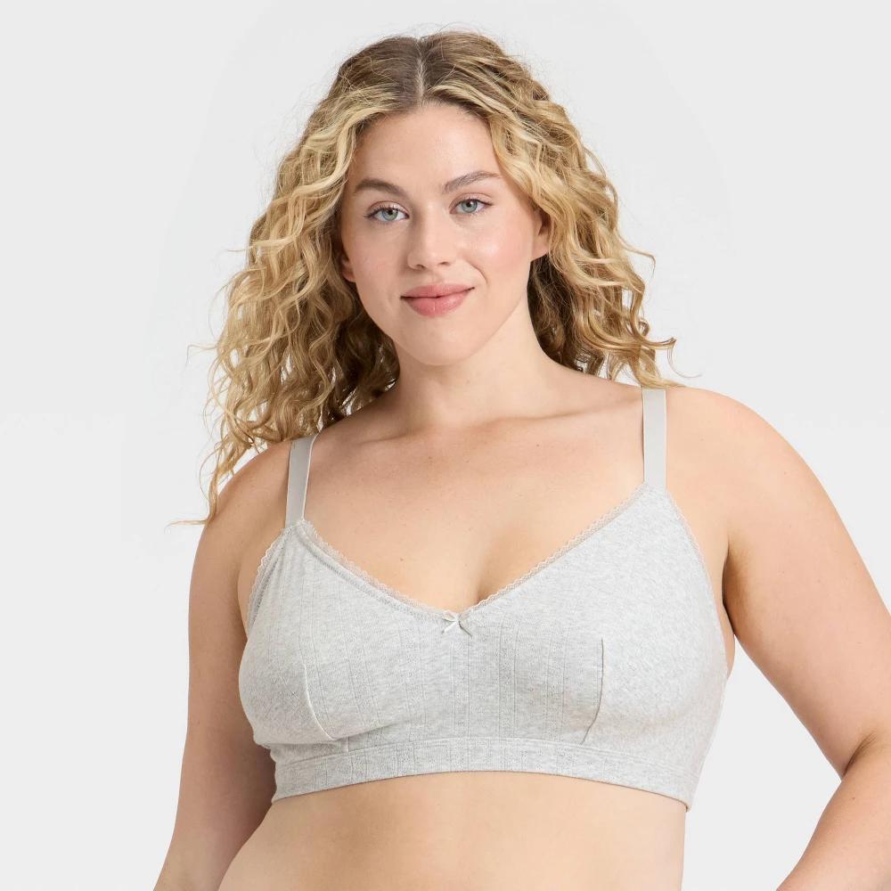 Women's Pointelle Triangle Bralette - Wild Fable™ Product Image