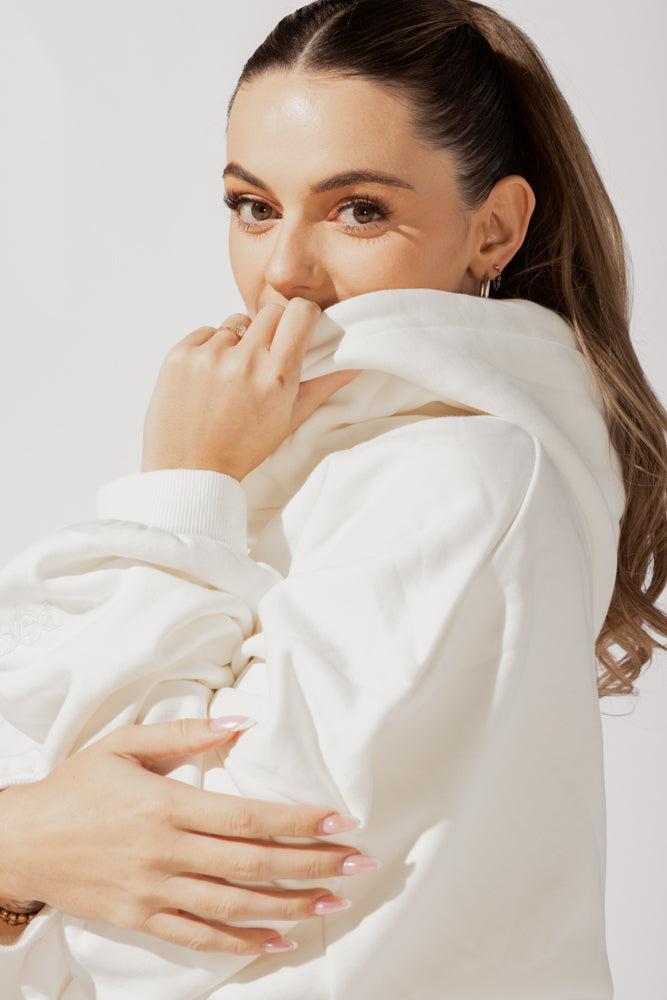 Pullover Cloud Hoodie - White Product Image
