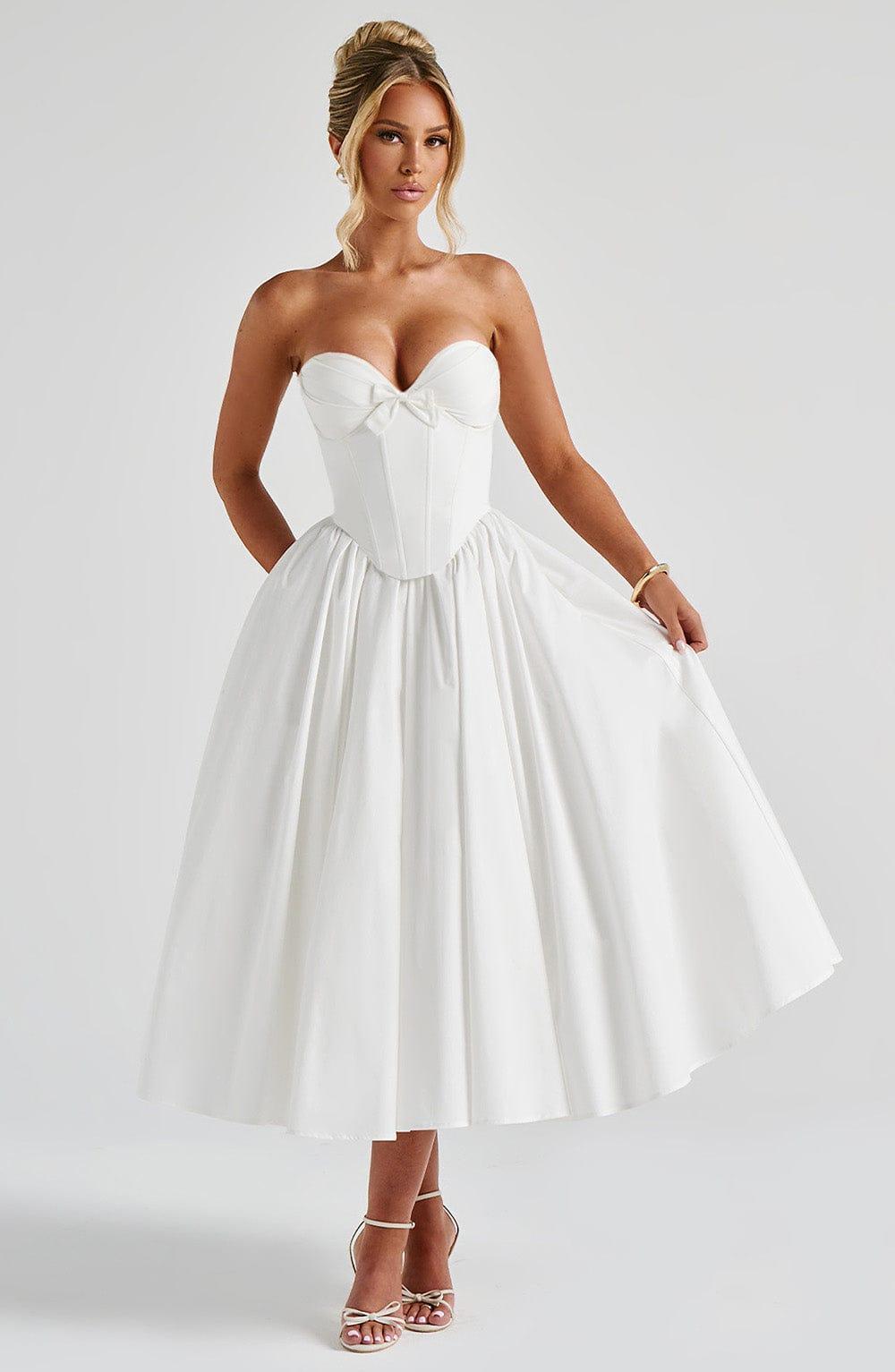 Prim Midi Dress - Ivory Product Image