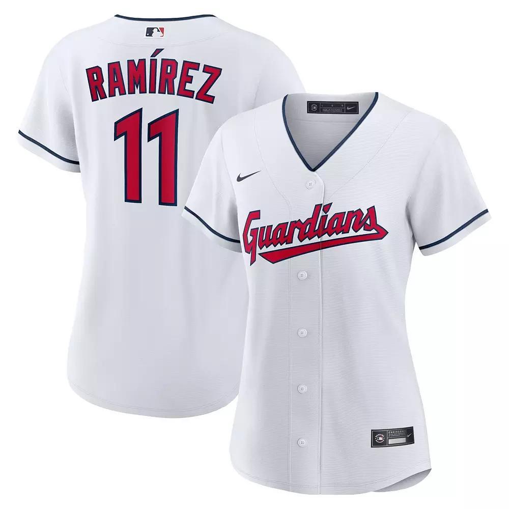 Women's Nike Jose Ramirez White Cleveland Guardians Home Replica Player Jersey, Size: Small, Grd White Product Image