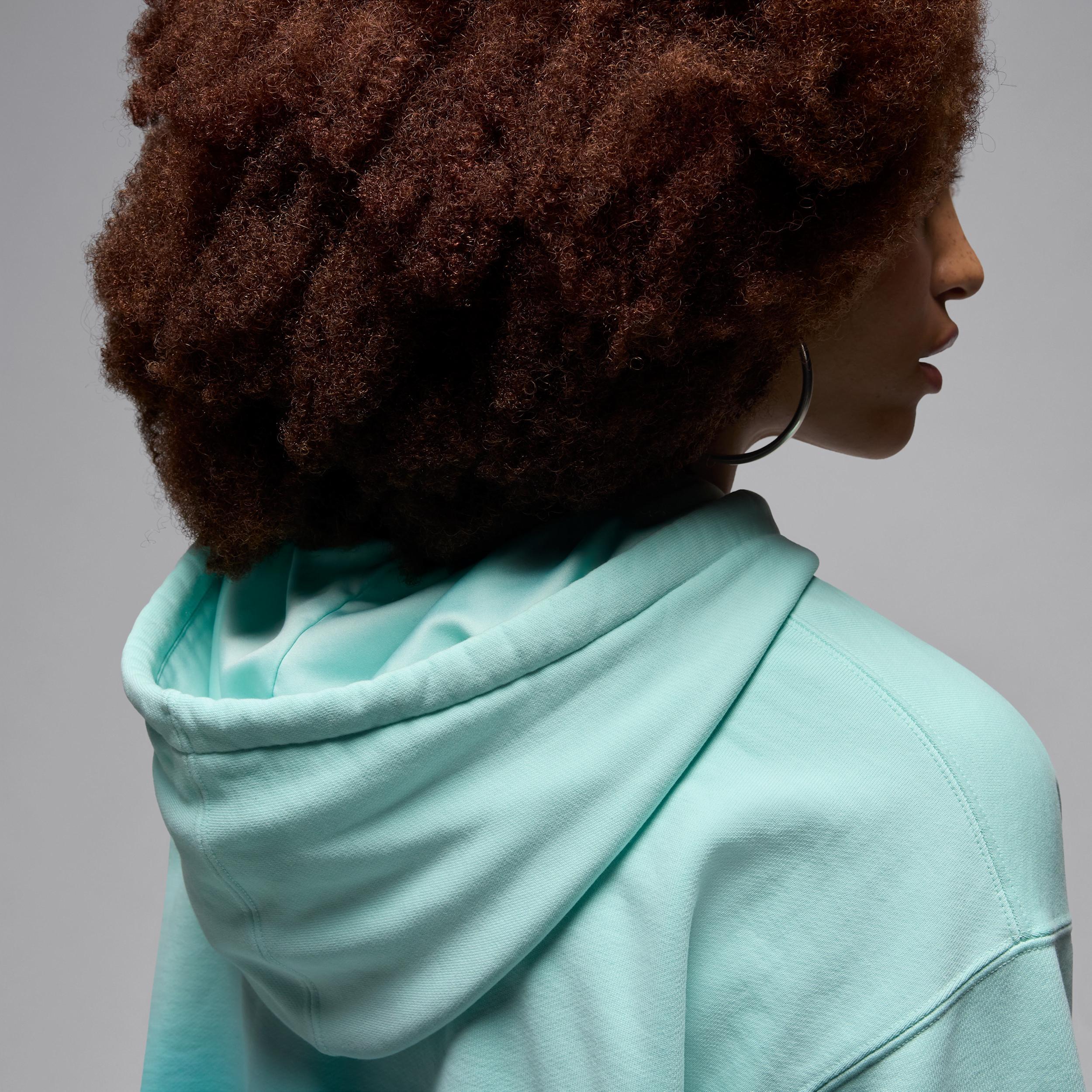 Women's Jordan Flight Fleece Satin-Lined Pullover Hoodie Product Image