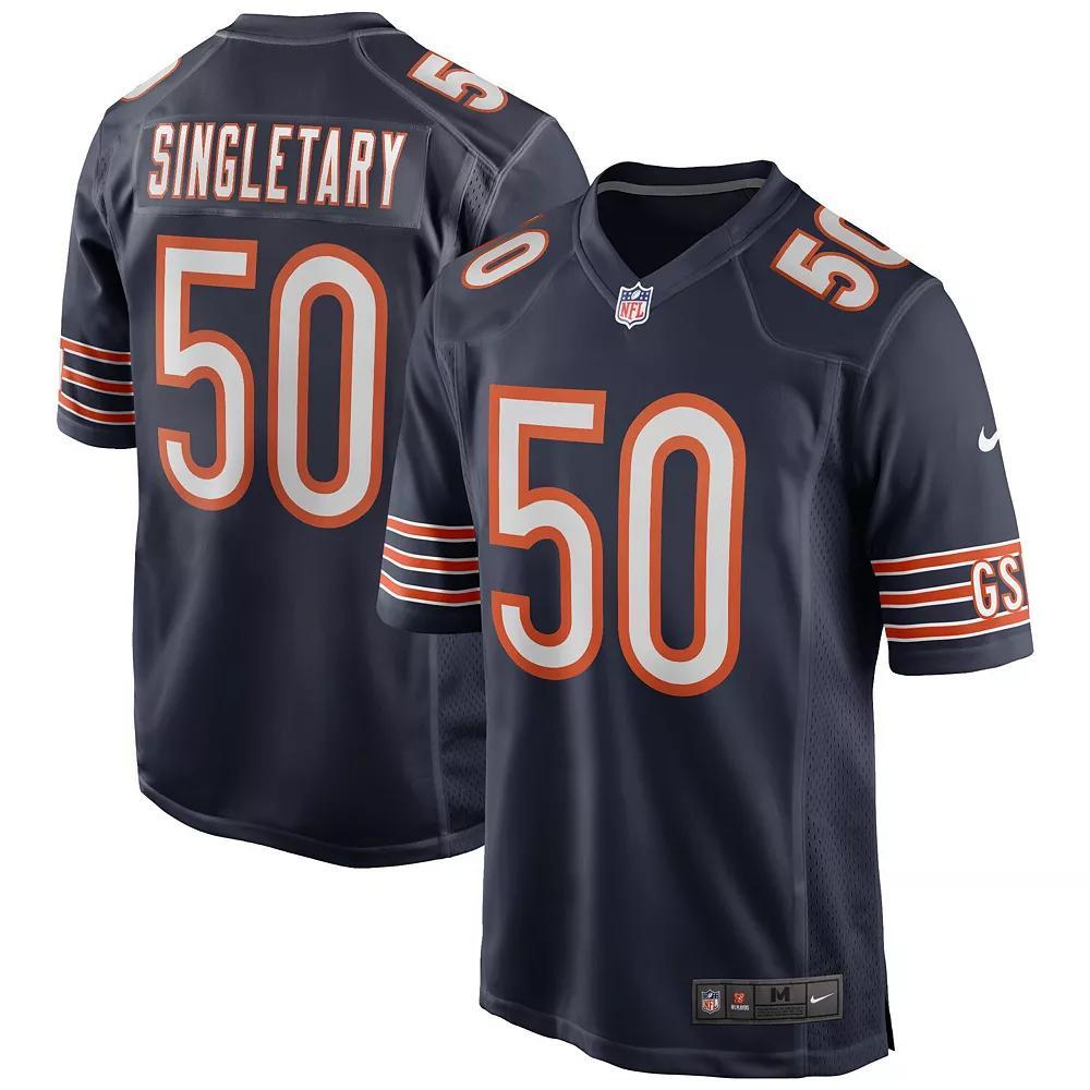 Men's Nike Mike Singletary Navy Chicago Bears Game Retired Player Jersey, Size: Large, Blue Product Image