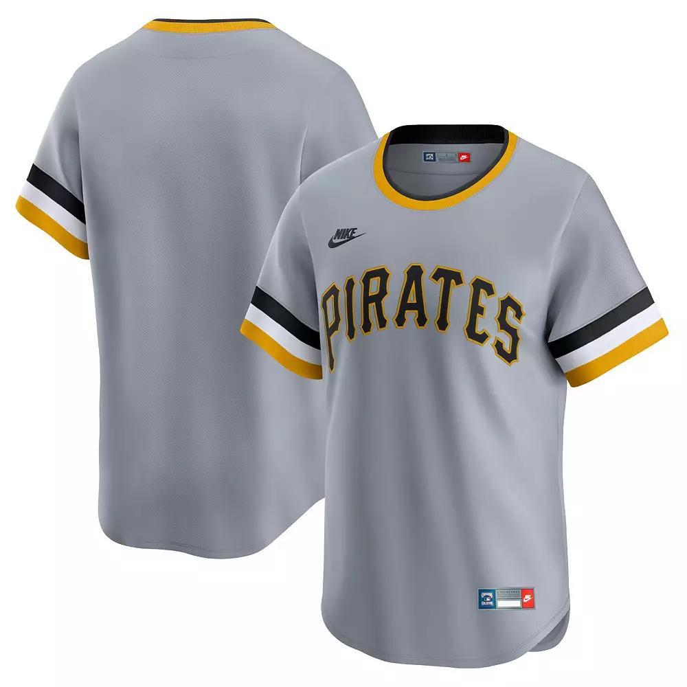 Men's Nike Gray Pittsburgh Pirates Cooperstown Collection Limited Jersey, Size: Large, Grey Product Image