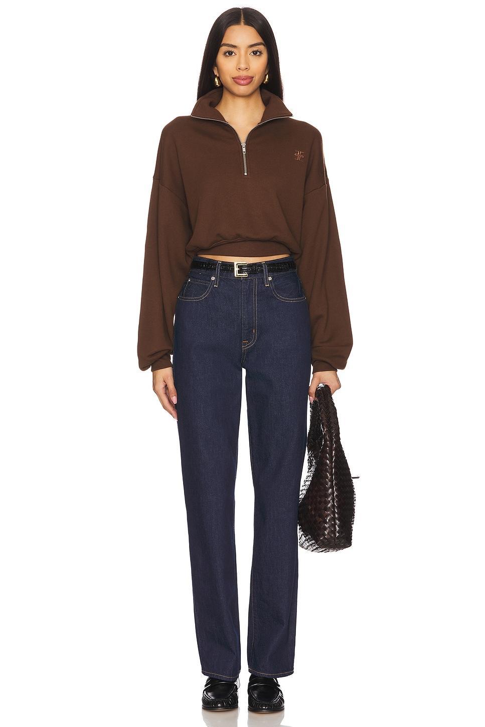 Cropped Half-Zip Sweatshirt Eterne Product Image