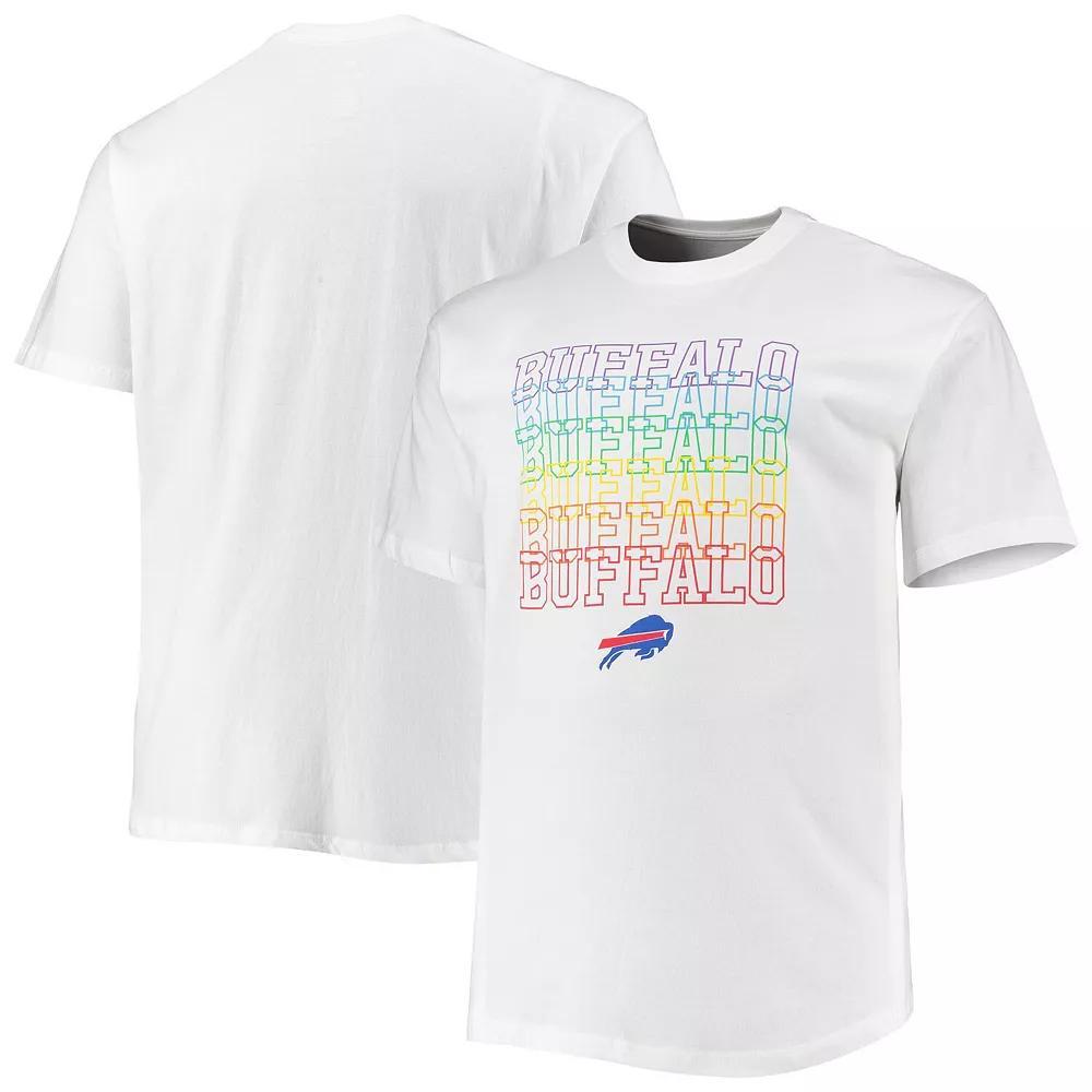Men's Fanatics Branded White Buffalo Bills Big & Tall City Pride T-Shirt, Size: 2XLT Product Image