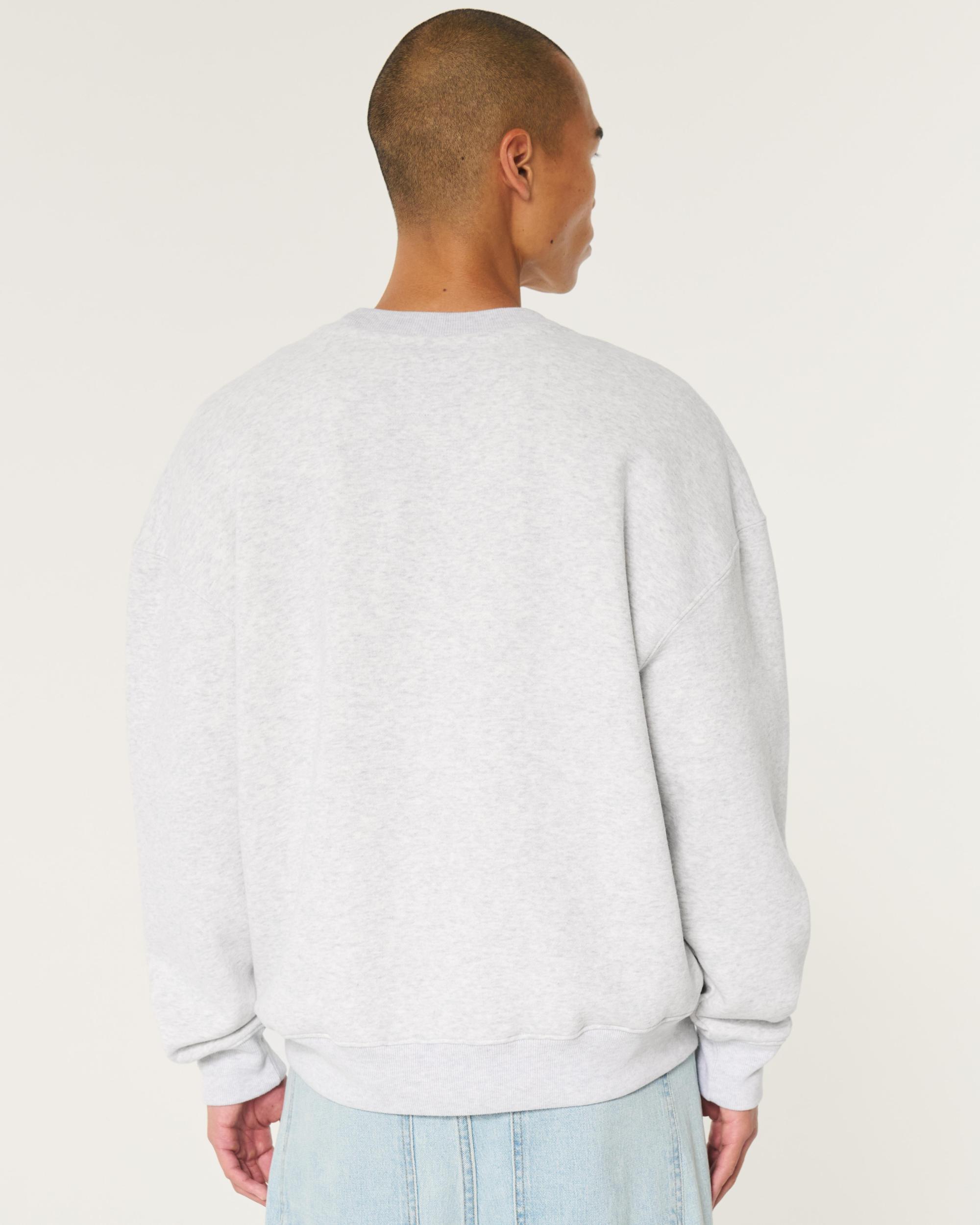 Boxy Indiana University Hoosiers Graphic Crew Sweatshirt Product Image