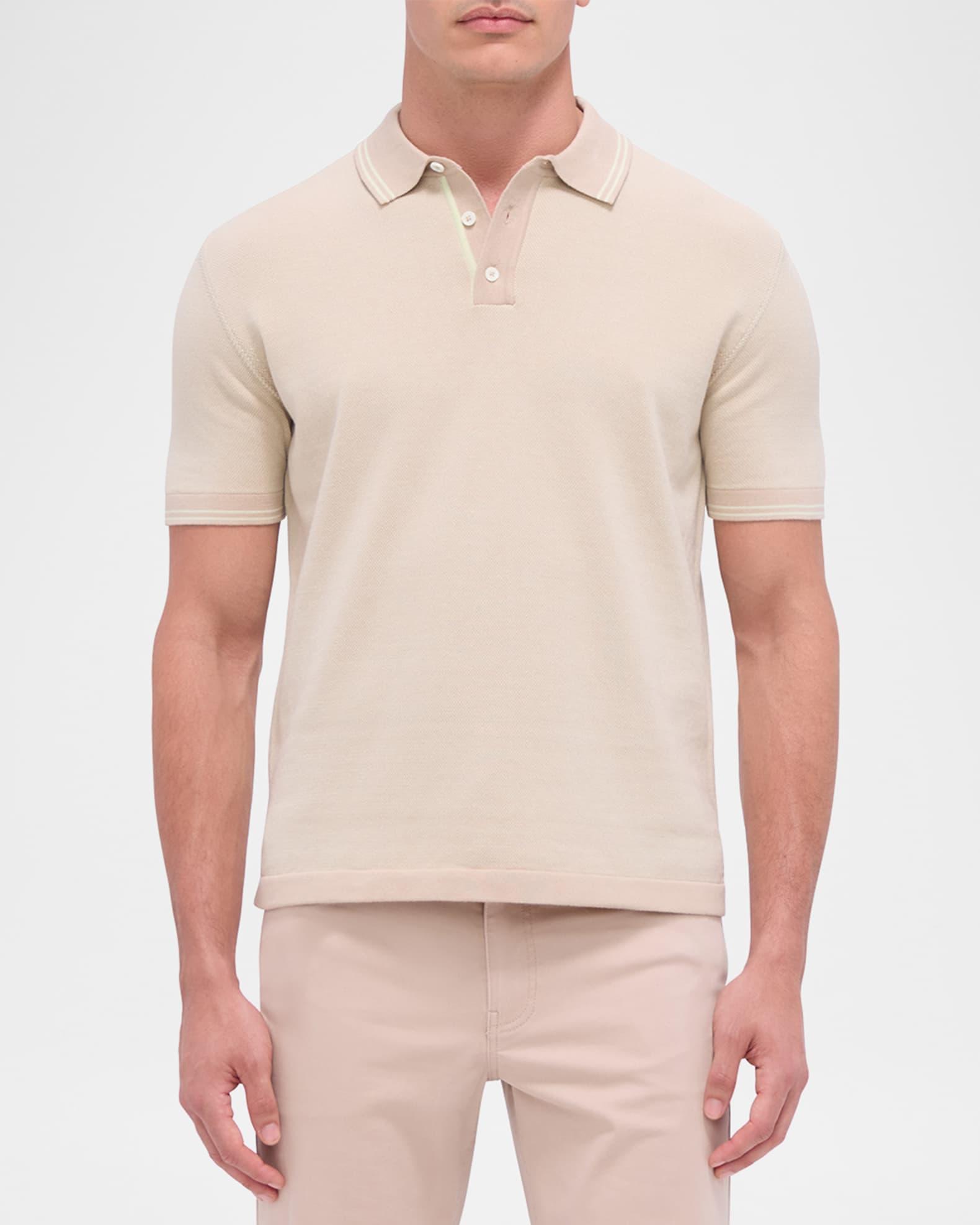 Men's 3-Button Polo Sweater Product Image