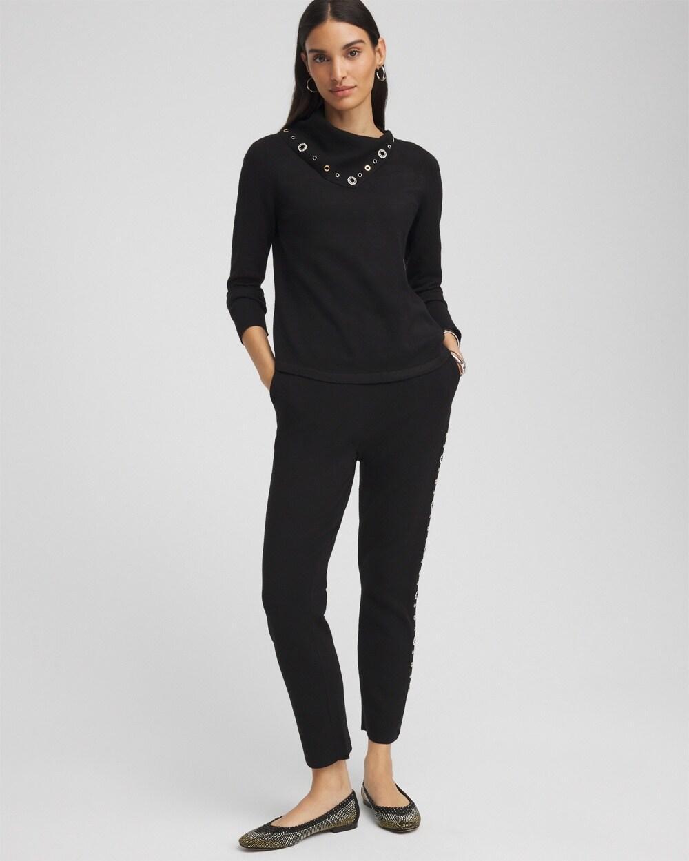 Zenergy® Luxe Cashmere Blend Embellished Top Product Image