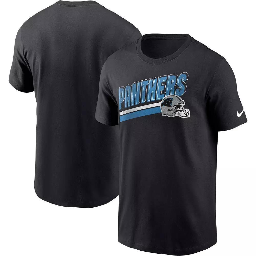Men's Nike Black Carolina Panthers Essential Blitz Lockup T-Shirt, Size: Medium Product Image
