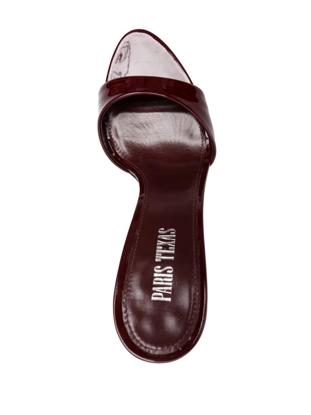 Lidia 105mm patent-leather mules Product Image